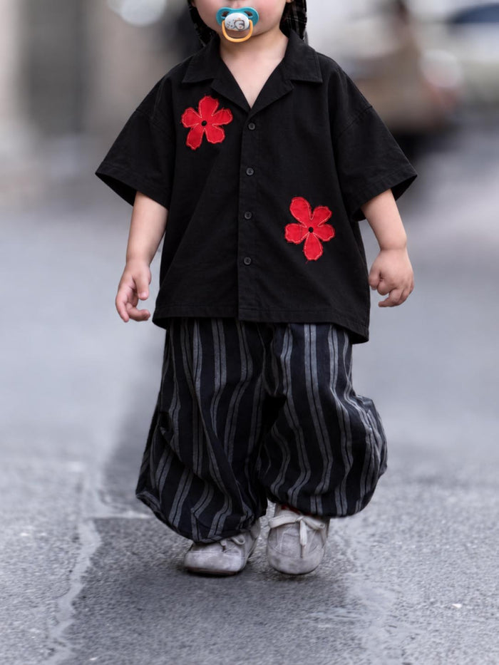 Red Bloom Resort Shirt