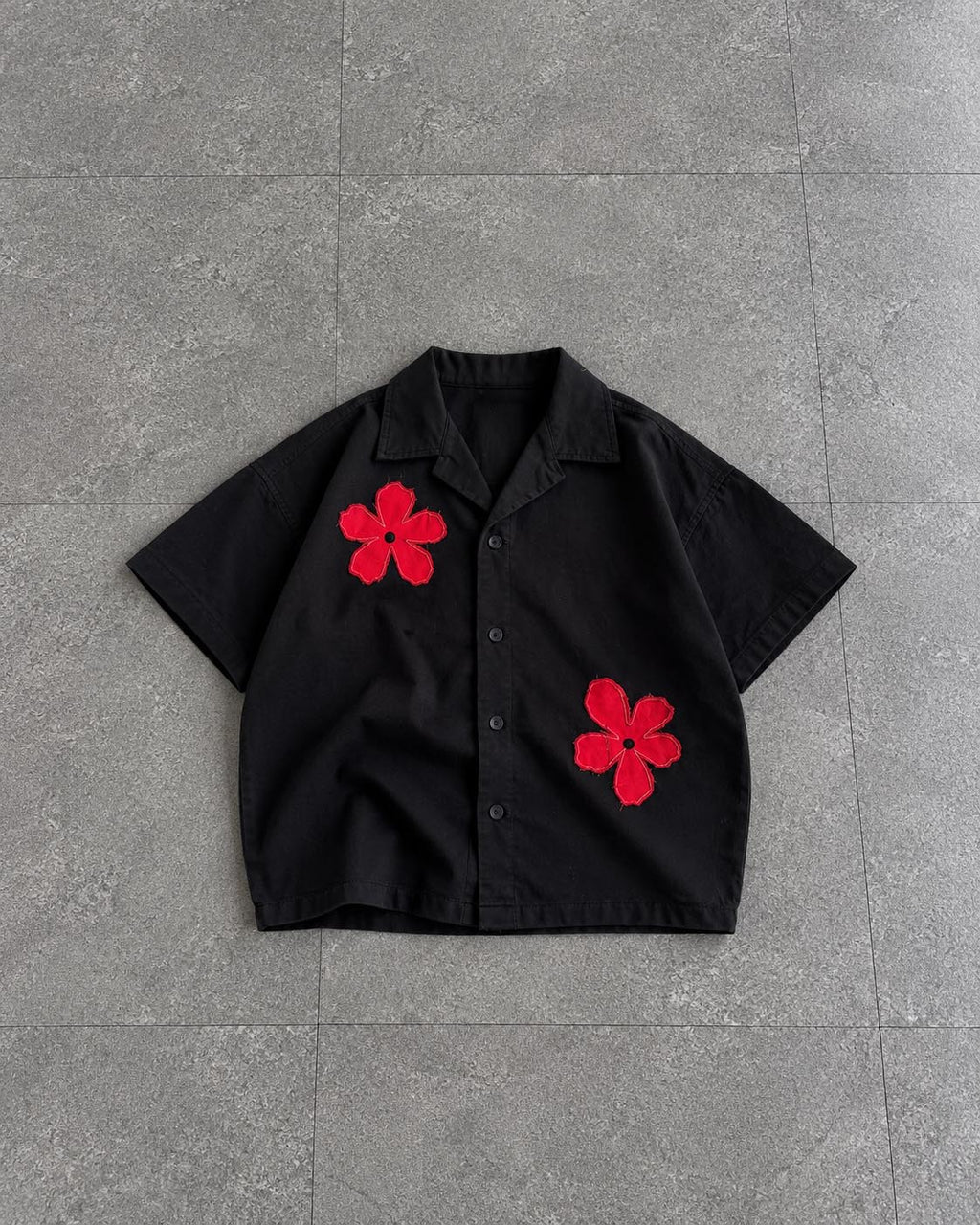 Red Bloom Resort Shirt